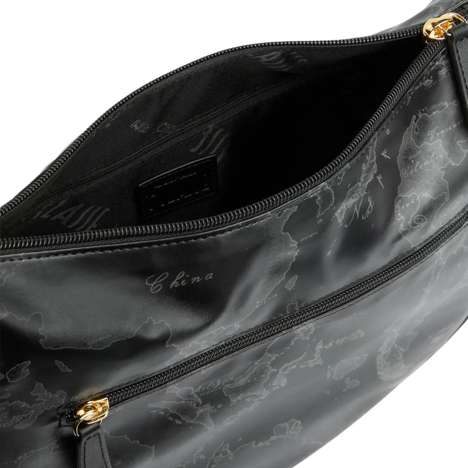  Sottospalla con tracolla Geo Soft, Nero