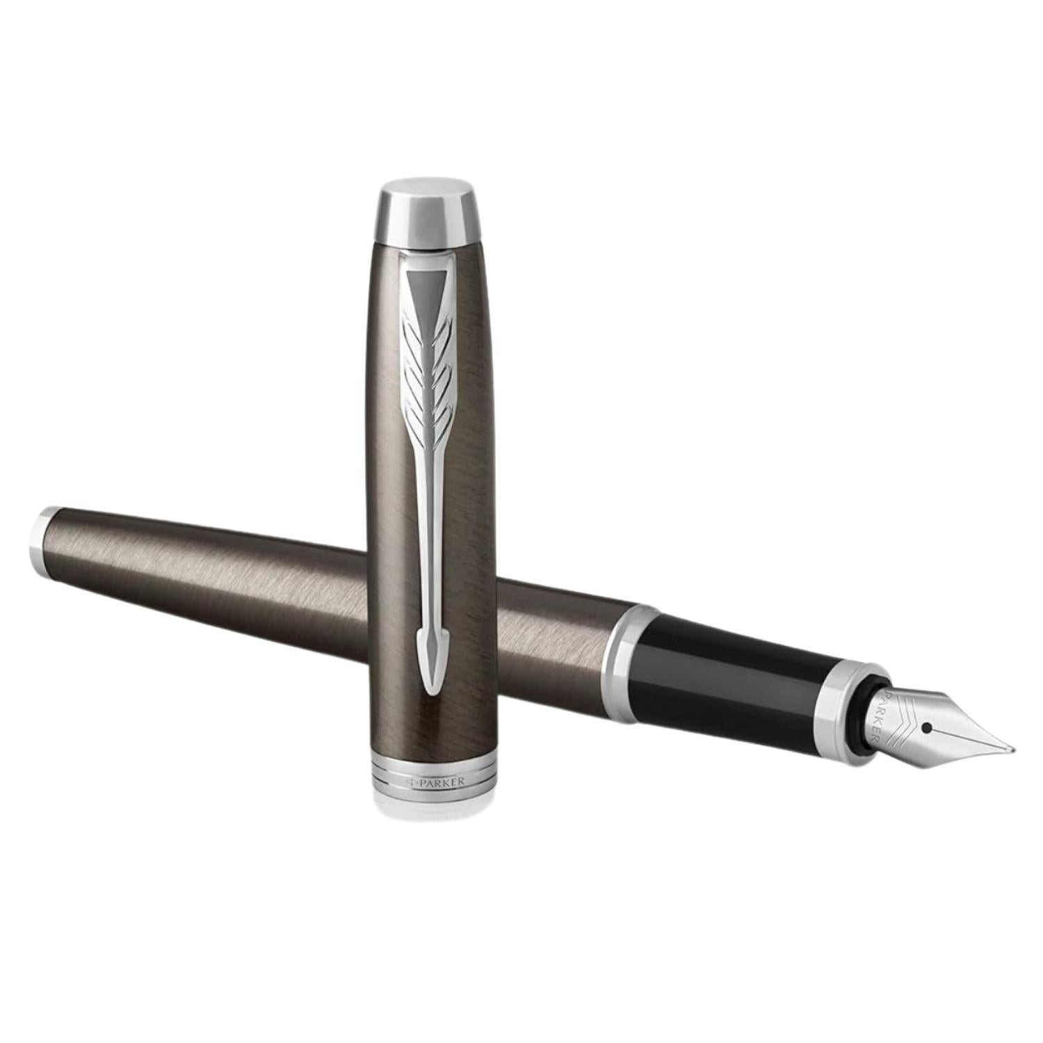 PARKER - Penna stilografica IM Dark Espresso CT, Marrone