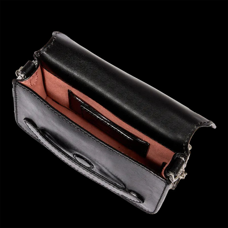THE BRIDGE - Borsa a tracolla con pattina Lucrezia, Nera