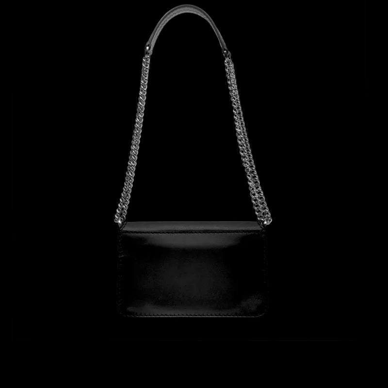 THE BRIDGE - Borsa a tracolla con pattina Lucrezia, Nera