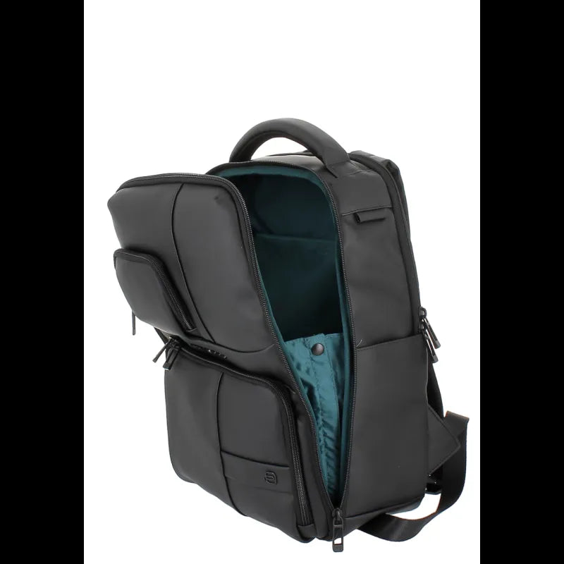 PIQUADRO - Zaino Porta pc in tessuto impermeabile C2OW, Nero