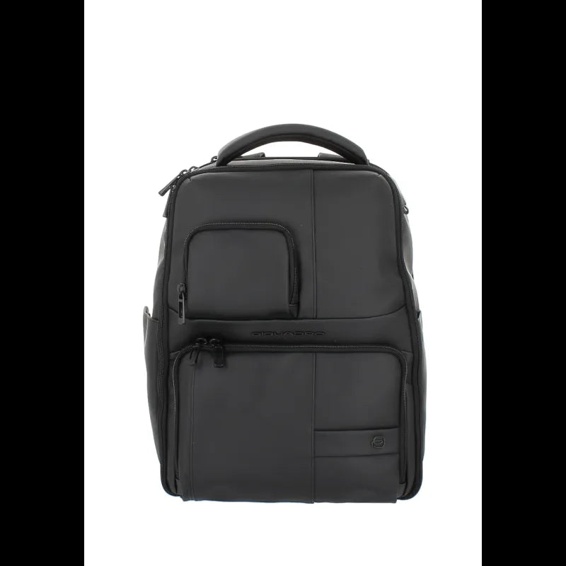 PIQUADRO - Zaino Porta pc in tessuto impermeabile C2OW, Nero
