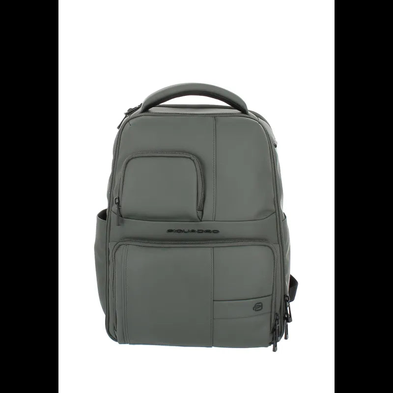 PIQUADRO - Zaino Porta pc in tessuto impermeabile C2OW, Verde
