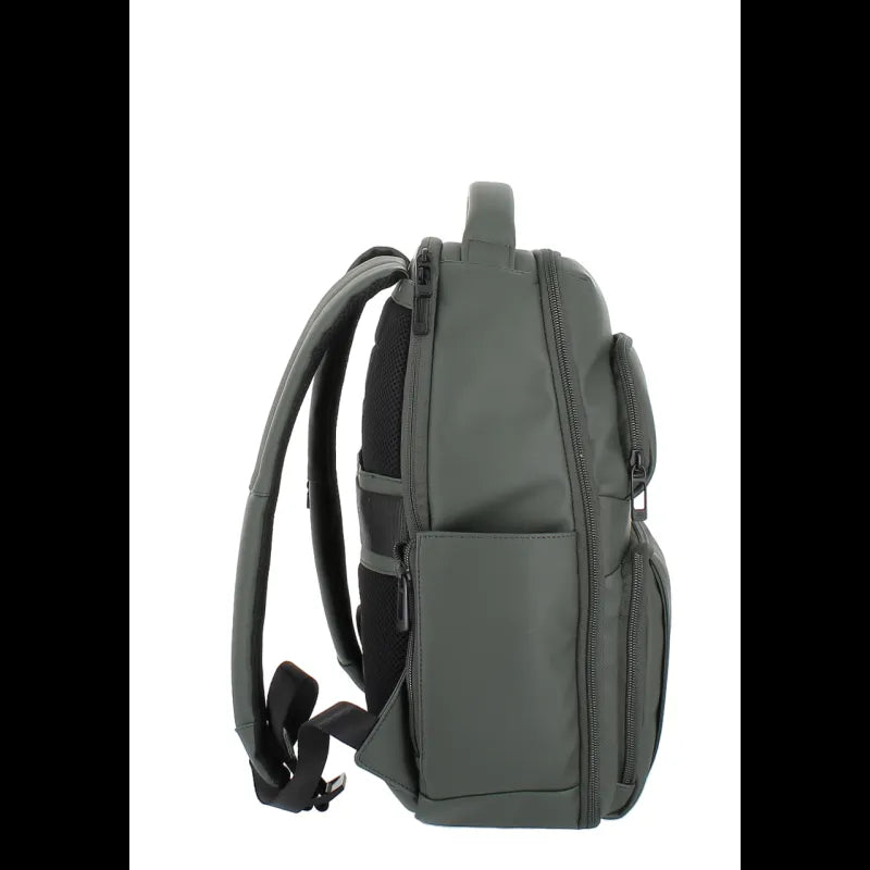 PIQUADRO - Zaino Porta pc in tessuto impermeabile C2OW, Verde