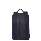 PIQUADRO - Zaino sottile 15.6 espandibile in tessuto linea Brief, Blu
