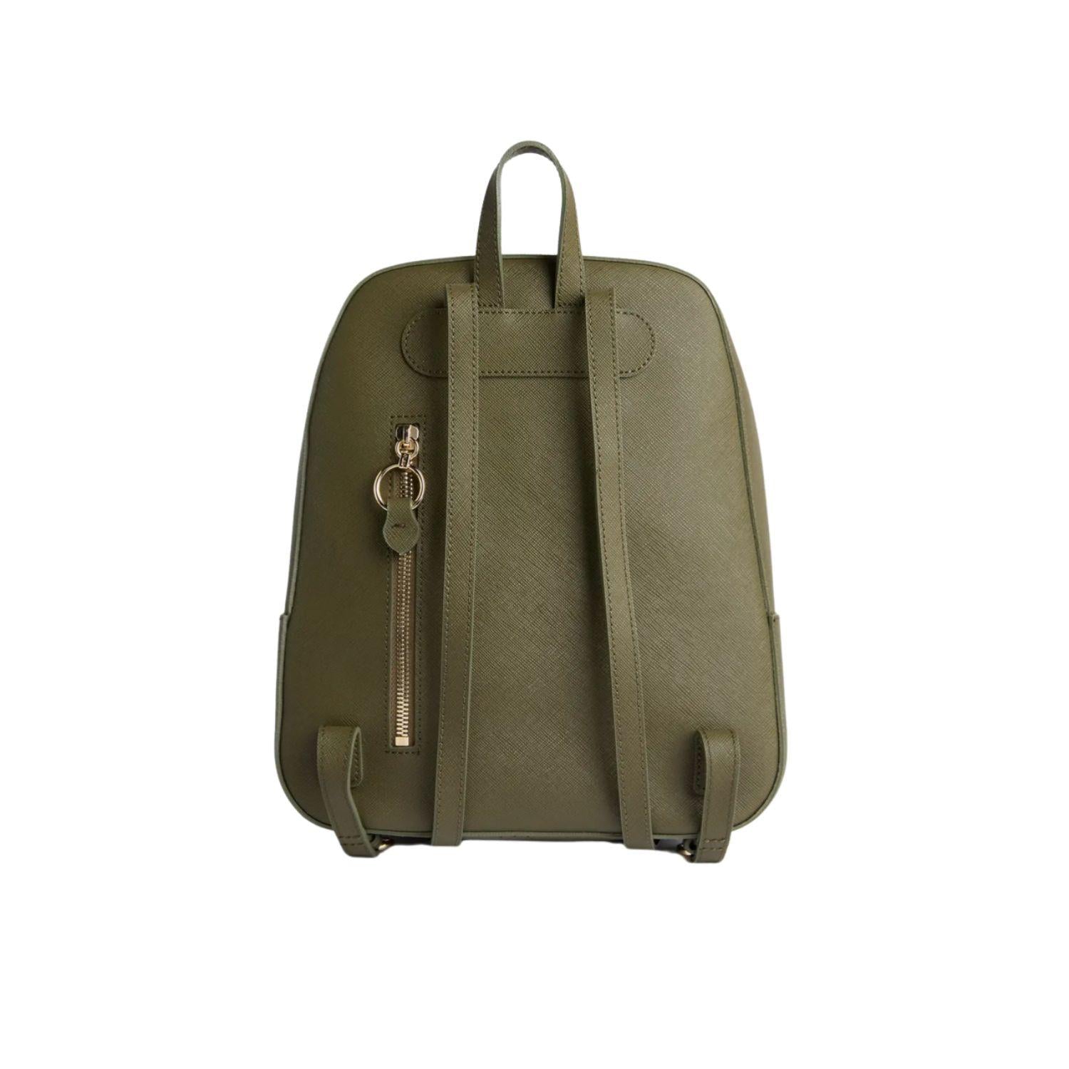 Zaino in saffiano, Verde