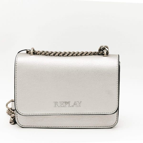 REPLAY - Borsa a tracolla Argento outlet online Gift42 Boutique Rimini