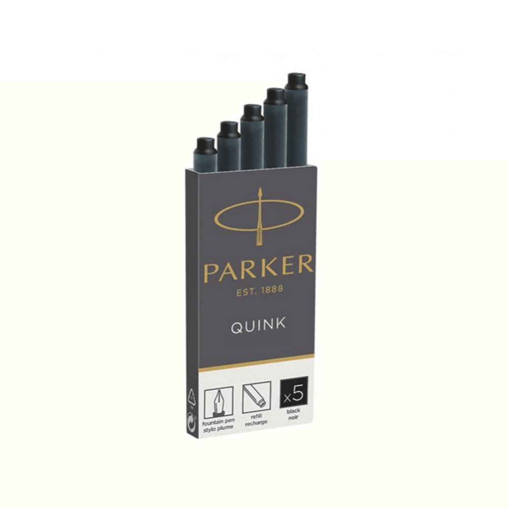 PARKER - 5 Cartucce Quink Nero outlet online Gift42 Boutique Rimini