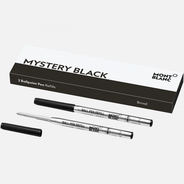 MONTBLANC - 2 refill per penna a sfera (B) Mystery Black (nero) outlet online Gift42 Boutique Rimini