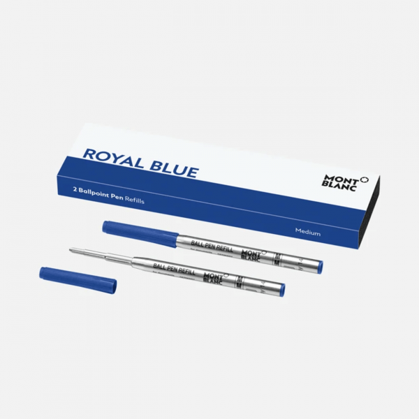 MONTBLANC - 2 Refill (M) per penna a sfera Royal Blue (blu) outlet online Gift42 Boutique Rimini